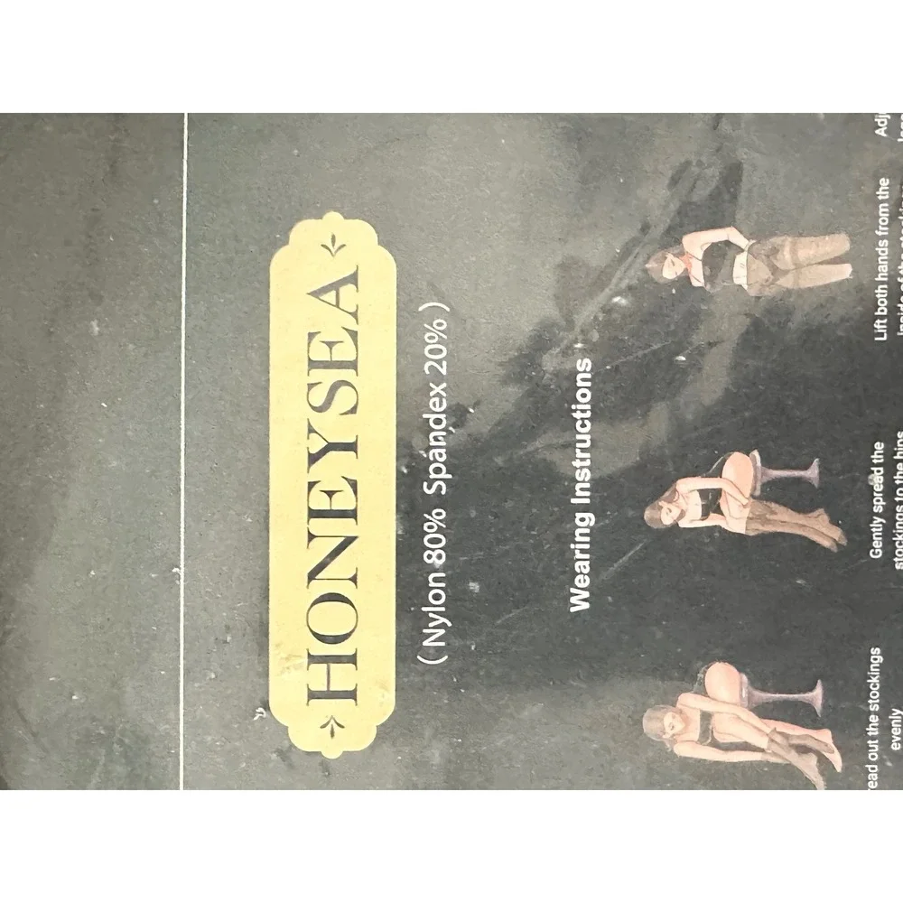 HONEYSEA Women‎ Opaque Pantyhose Black High Waist Microfiber Velvet Tights NEW